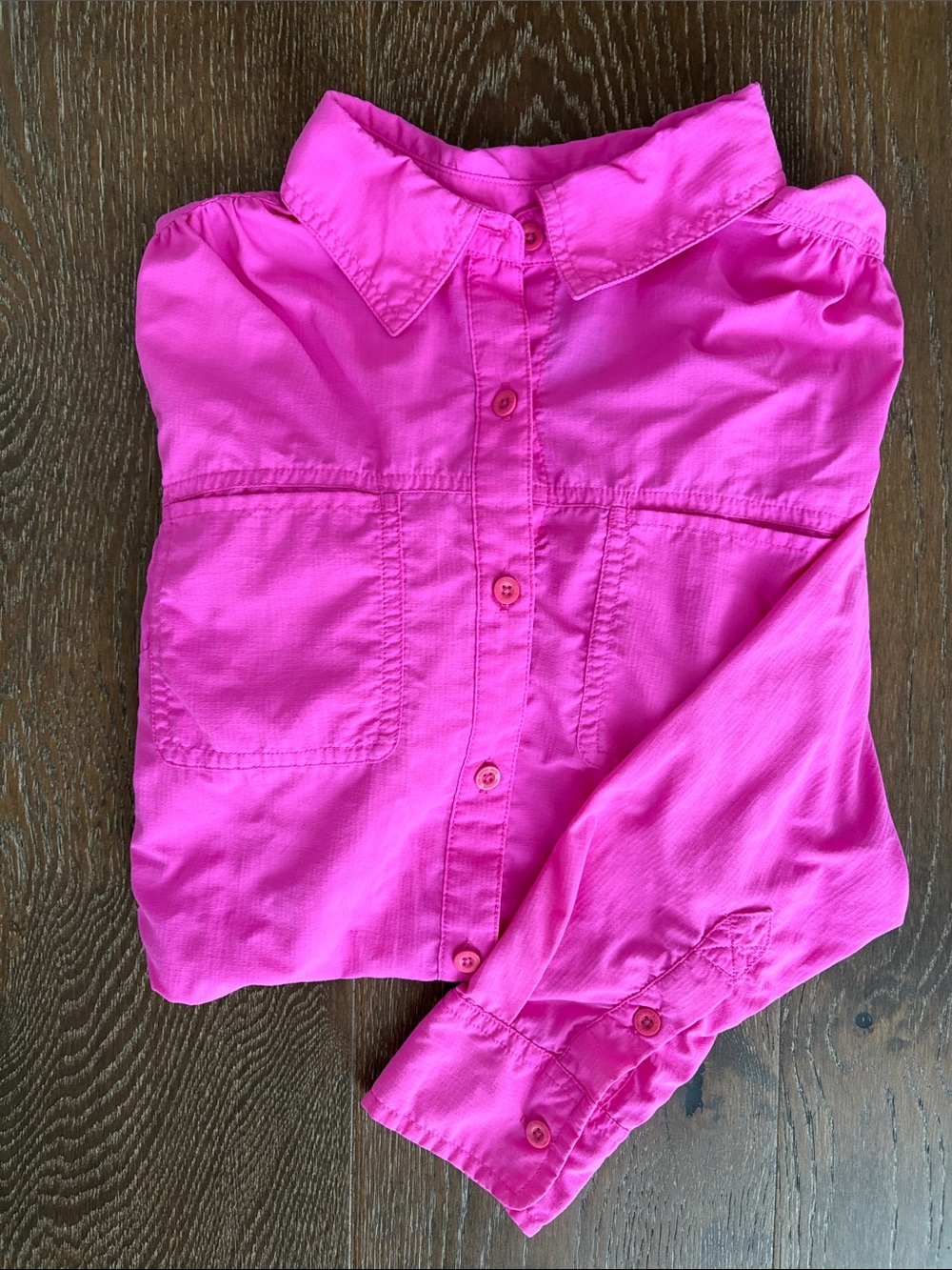 The North Face Women's M Tekware First Trail UPF 50+ Sun Shirt Pink Long Sleeve